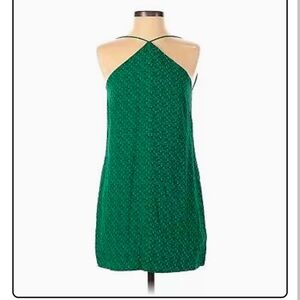 Designer Osklen mini dress. Halter, Backless, sz   Small/ P. Black, green
